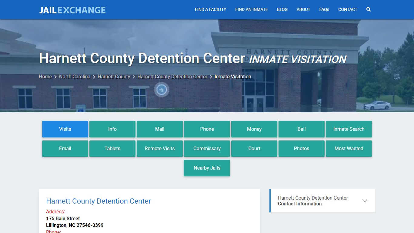 Inmate Visitation - Harnett County Detention Center, NC - Jail Exchange
